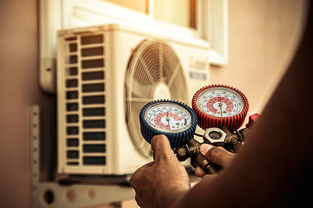 Professional Hvac technician working in West Jordan, UT